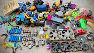 How to make awesome ideas from scrap / breaking and opening / dc motors fan 