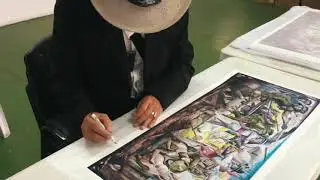 Tam Austria Signing of Prints for UP Vanguard Inc.