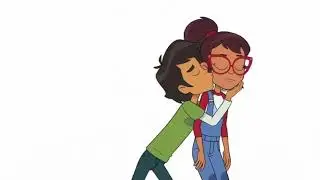 Hailey's On It! - Season 2 finale cheek kiss (AI Animation)