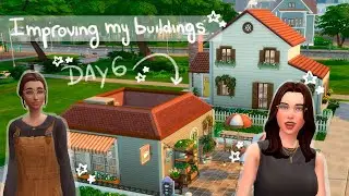 Day 6 on my sims 4 building - Baker house + little coffe shop - The sims 4 building without comments