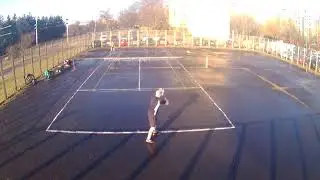 tennis practice 1-2 , 65 year old amateur from Poland , Wroclaw