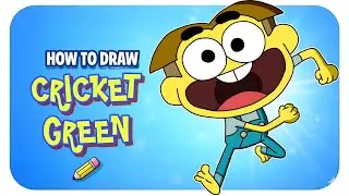 Drawing Cricket Green from Big City Greens | Cartoon Sketch Tutorial