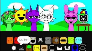 Incredibox Sprunki Sinner Edition But WITH LOVE SUS MOD! Raddy Mr.Sun Orange Oren Halloween music