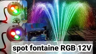 branchement d'un projecteur fontaine RGB 3w 12v AC/DC