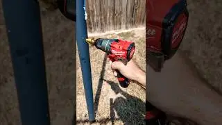 Milwaukee M12 Fuel brushless hammer drill 3402-20. Drilling on metal