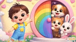 Knock Knock Who’s Inside?🐶🐱🐰 | Peekaboo Animal Song for Kids | Fun Toddlers Rhyme