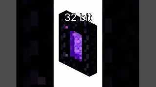1,2,4,8,16,32,64,128,256bits Minecraft portal add #happy #minecraft #bits #subscribe #shorts #portal