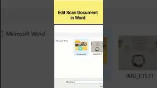Как редактировать отсканированный документ в Microsoft Word #edit #scan #document #world #fypシ゚vi...