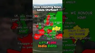 Does country have Lenin Statues #map #mapper #mapping #shorts #geography #fyp #europe #history