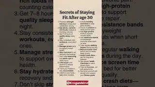 Secret of Staying Fit after Age 30... #yourlife #healthconcious #healthyliving #healthylifestyle