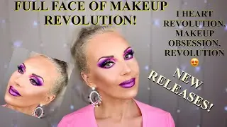 TESTING NEW MAKEUP, FULL FACE OF MAKEUP REVOLUTION, MAKEUP OBSESSION, I HEART REVOLUTION