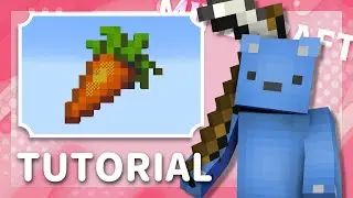 Minecraft Pixel Art - 16x - Carrot Tutorial