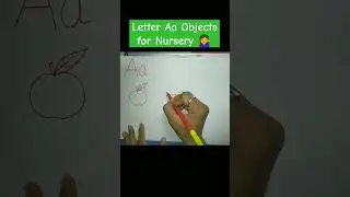 Letter A Drawing objects Simple#simpledrawing #letter #alphabet #shorts