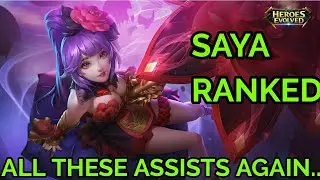 Heroes Evolved - Saya build and gameplay (Ranked)