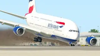 Наихудшее аварийное приземление шасси | Xplane 11