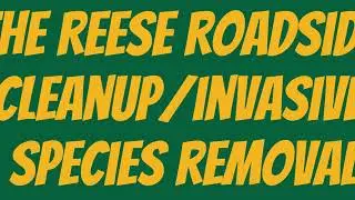REESE Roadside Cleanup Invasive Species Removal - Reese Out of Doors Club