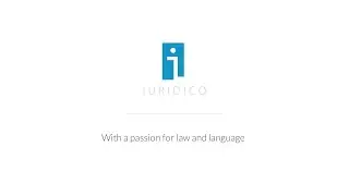 IURIDICO &ndash; WITH A PASSION FOR LAW AND LANGUAGE