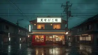 “Cozy Japanese Café Lofi — Rainy Night Ambience for Relaxing, Studying & Deep Focus”