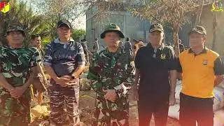 KODIM 1305/BT Melaksanakan Karya Bakti Bersih Pasar Serentak Di Wilayah KODAM XIII/MERDEKA