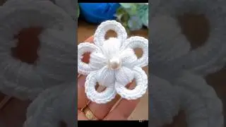crochet flower tutorial #crochet #tutorial #crochetdesigns
