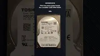 Sounds of a Toshiba MK3261GSYN #shorts #harddrive #tech #technology #asmr #trending #computer