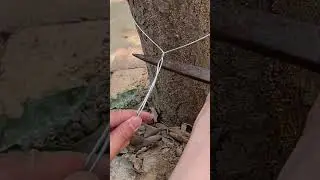 Simple and practical wire buckle tying method