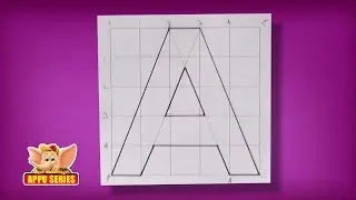 Write Block Style Alphabet 'A'  - Arts & Crafts
