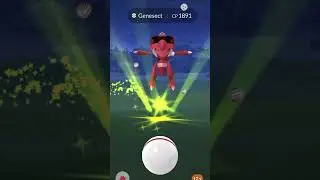 catching shiny genesect out of a 5 star raid 😎 #pokemongo #pokemon #viral #shorts