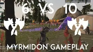 6 vs 10 Meet you at the graveyard! - Crowfall Myrmidon Gameplay!
