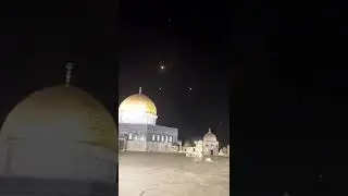 Iran Missiles Passing Over AL Aqsa Mosque Jerusalem | #Iran Attack #israel