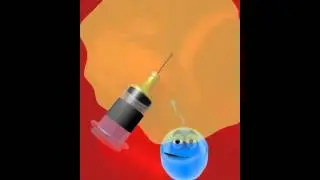 Talking Bacteria John&bull;-&bull; - does a tiny laugh from a BiG laughing gAs needle