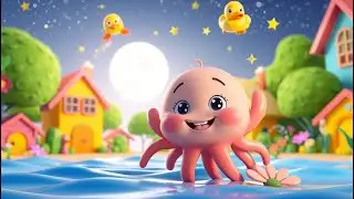 Five Jellyfish Jumping on the Beach with Sandy | Summer Counting Rhyme for Kids
