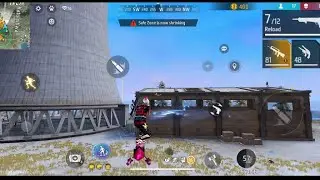 Free fire match in BR rank platinum 5 lobby 🤯 so hard gameplay