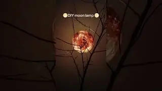 #diy pink moon lamp 🩷🌕 easy and cute for room decor . #cuteroom #easydecor #homemadedecor