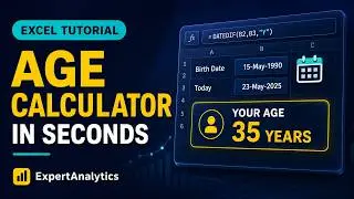 Amazing Age Calculator in Microsoft Excel
