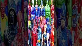MARVEL & DC SUPERHEROES action figures! Hulk, Superman, Batman, Iron Man, Thor & more! #shorts