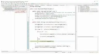 Zoho Java interview  Questions || Reverse Word by Word without split method Java program |