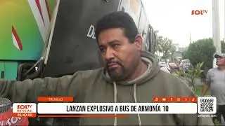 Trujillo: lanzan explosivo a bus de Armonía 10