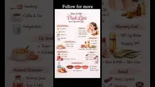 pigmented lips to pink lips #pigmentedlips #healthytips #homeremedies #healthylifestyle #trending