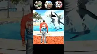 Big Shark Coming Swimming Pool Challenge Gt5 Vs Ibd3d Vs Ita 💥 #shorts #indiantheftauto