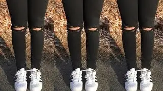 DIY Black Ripped Jeans | Isabella Notartomaso