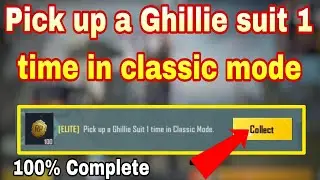 ( ELITE ) Pick up a ghillie suit 1 time in classic mode.