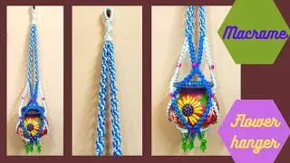 New Design Macrame Flower Hanger #new #macramezone #tutorial
