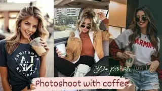 Poses for girls with coffee mug/Photography poses ldeas with coffee/Poses with coffee mug at home