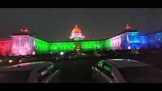 Light show #North Block/South Block/PMO