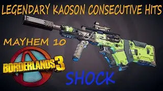 Borderlands 3 - Adapting Lethal Kaoson - Consecutive Hits Shock