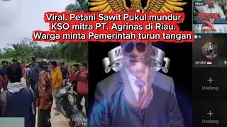 Viral Petani Sawit Pukul mundur KSO mitra PT. Agrinas di Riau. Warga minta Pemerintah turun tangan  