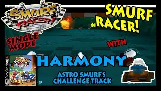 GAME BALAPAN - SMURF RACER WITH HARMONY GAMEPLAY PS1