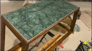 Making Real Marble X Wood Side Tables For Very Cheap!