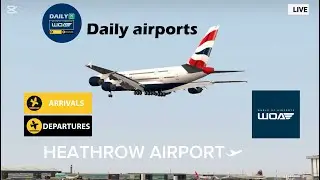 WORLD OF AIRPORTS | HEATHROW Airport | LIVE  #woavideos  #worldofairportsgameplay  #heathrow#takeoff
